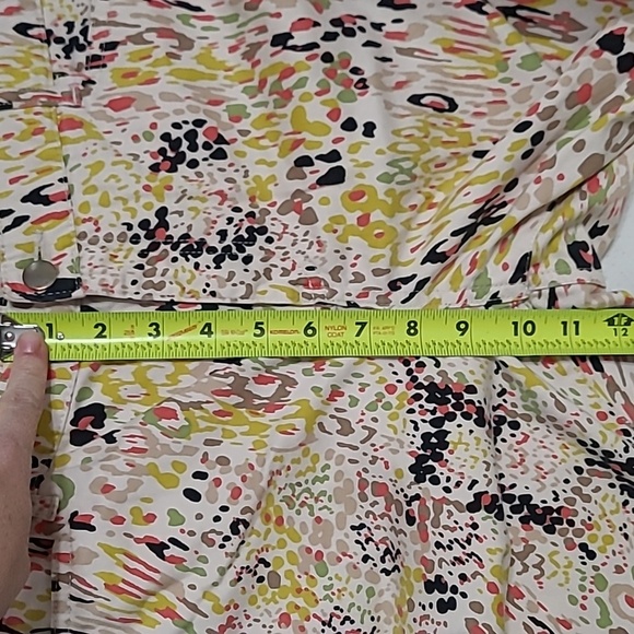 Madison Multicolor Abstract Polka-dot Cropped Pants size 14 - Picture 8 of 8